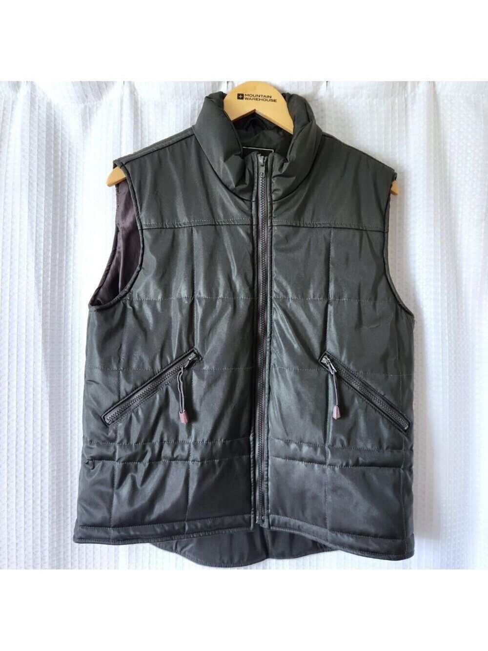 Vintage Fairweather Black Puffer Vest Womens M Gorpcore Utility Quilted Lined